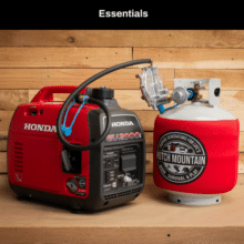 Honda EU2000i Propane, Natural Gas & Gasoline Generator Tri-Fuel Kit