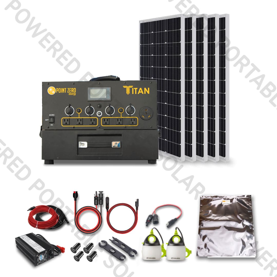 Titan Solar Generator 500W Solar Kit for RV Practical Preppers