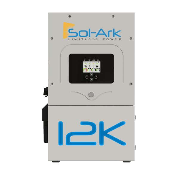 Sol-Ark 12K 120/240/208V Hybrid Solar Inverter (All-In-One), Pre-Wired, Outdoor Rated, Grid-tied, Off-Grid, or 48V battery backup