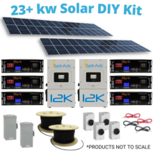 23 kW DIY Solar Kit | Double Sol-Ark 12k’s