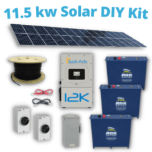 11.5 kW DIY Solar Kit | Sol-Ark 12k and Sinclair Ground Mount