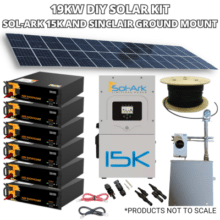 19 kW DIY Solar Kit | Sol-Ark 15k and Sinclair Ground Mount