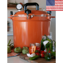 All American 21 Qt Pressure Canner in Color Saffron (Model 921)