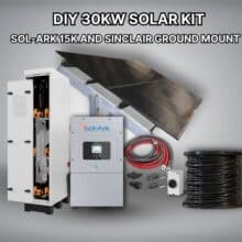 30kW DIY Solar Kit – Sol-Ark 15K +Sinclair Ground Mount
