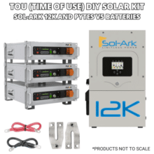 TOU (Time of Use) Solar DIY Kit | Sol-Ark 12k and 3 Pytes V5 Lithium Batteries