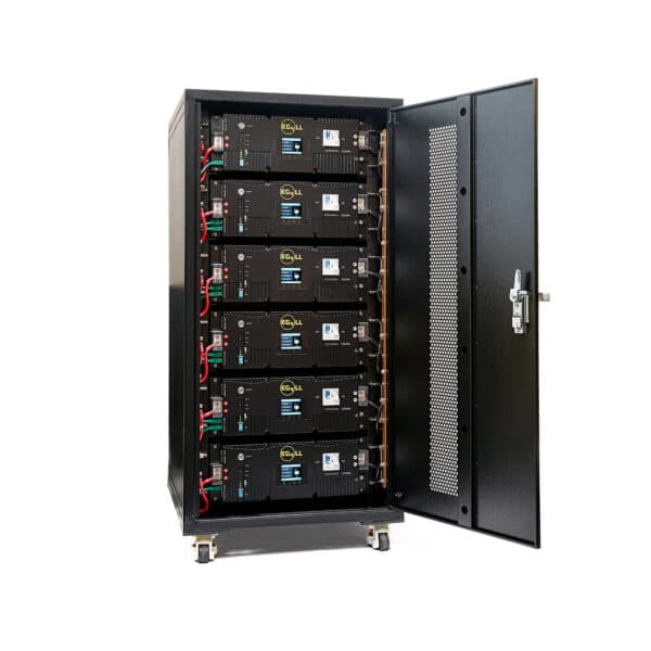 EG4 LL-S Lithium Batteries Kit | 30.72kWh | 6 Server Rack Batteries With Pre-Assembled Enclosed Rack